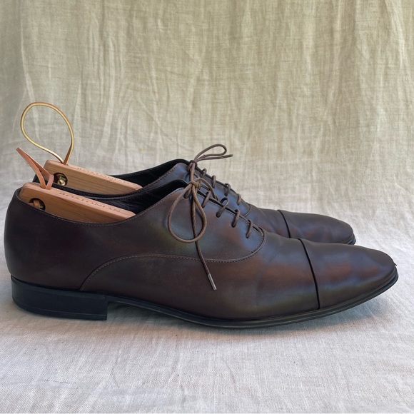 FERRAGAMO REMIGIO OXFORD IN CHOCOLATE BROWN - Picture 3 of 7